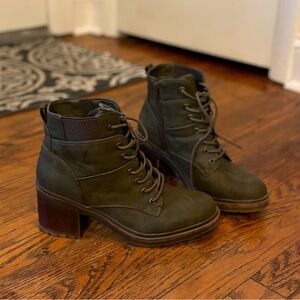 Olive Green Crown Vintage Boot